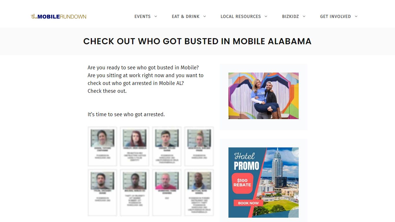 Who Got Busted In Mobile Alabama - Arrested in Mobile - The Mobile Rundown