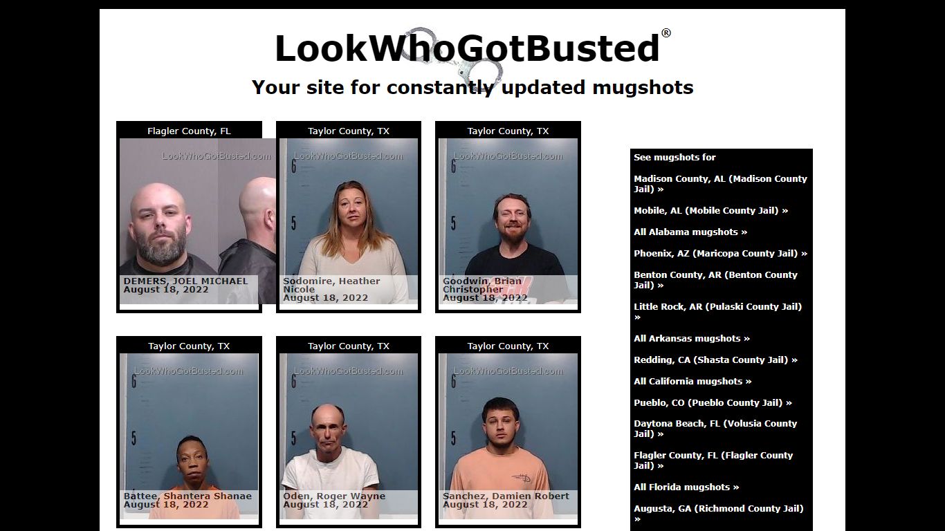 LookWhoGotBusted.com